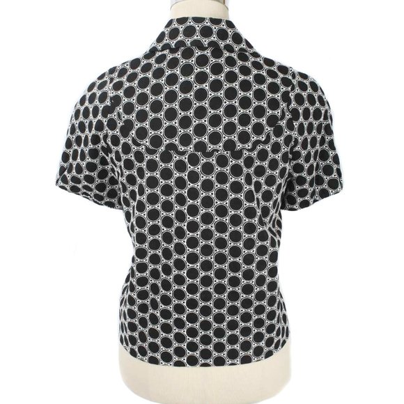 KENNETH COLE Black Linen Embroidered Circle Blazer - Picture 3 of 4